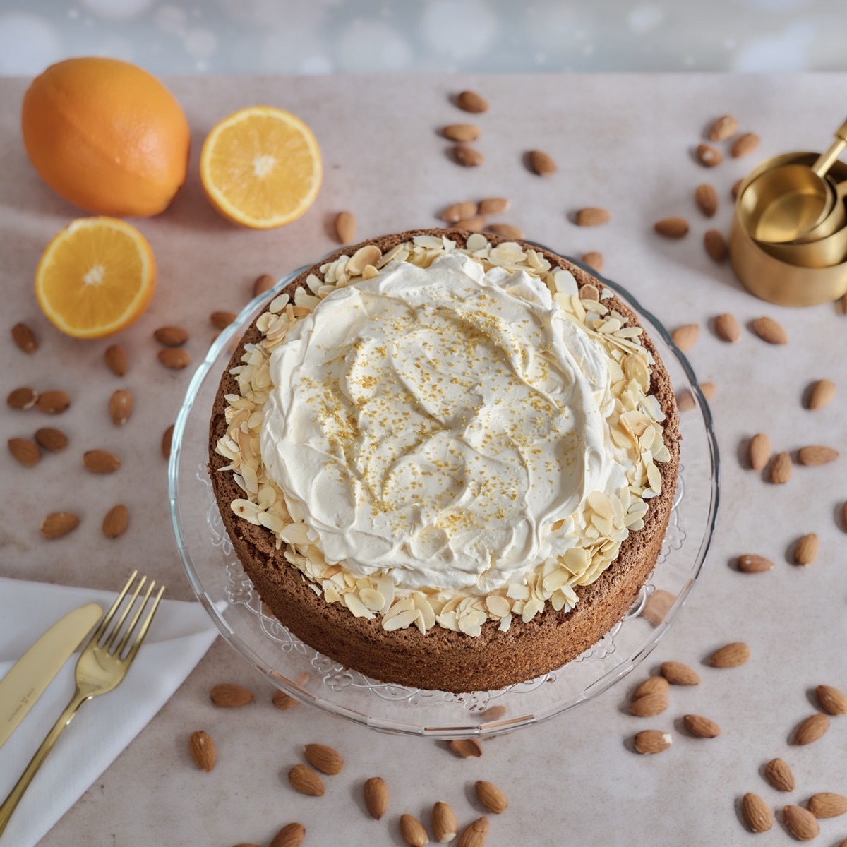 Gluten free torta od badema i naranče