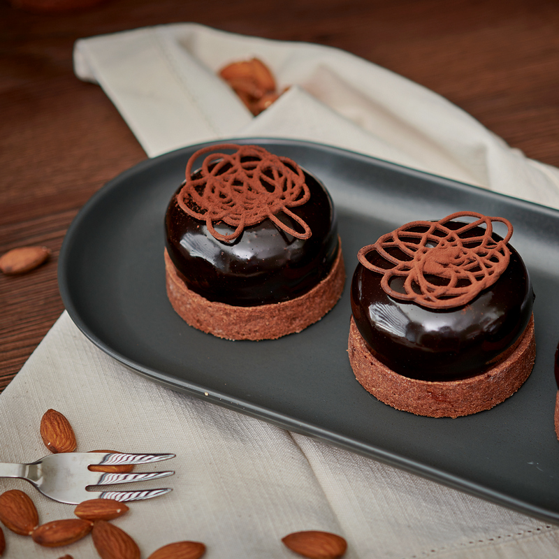 black velvet, noublie čokoladni tart