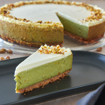 Pistachio cheesecake - 16 šnita
